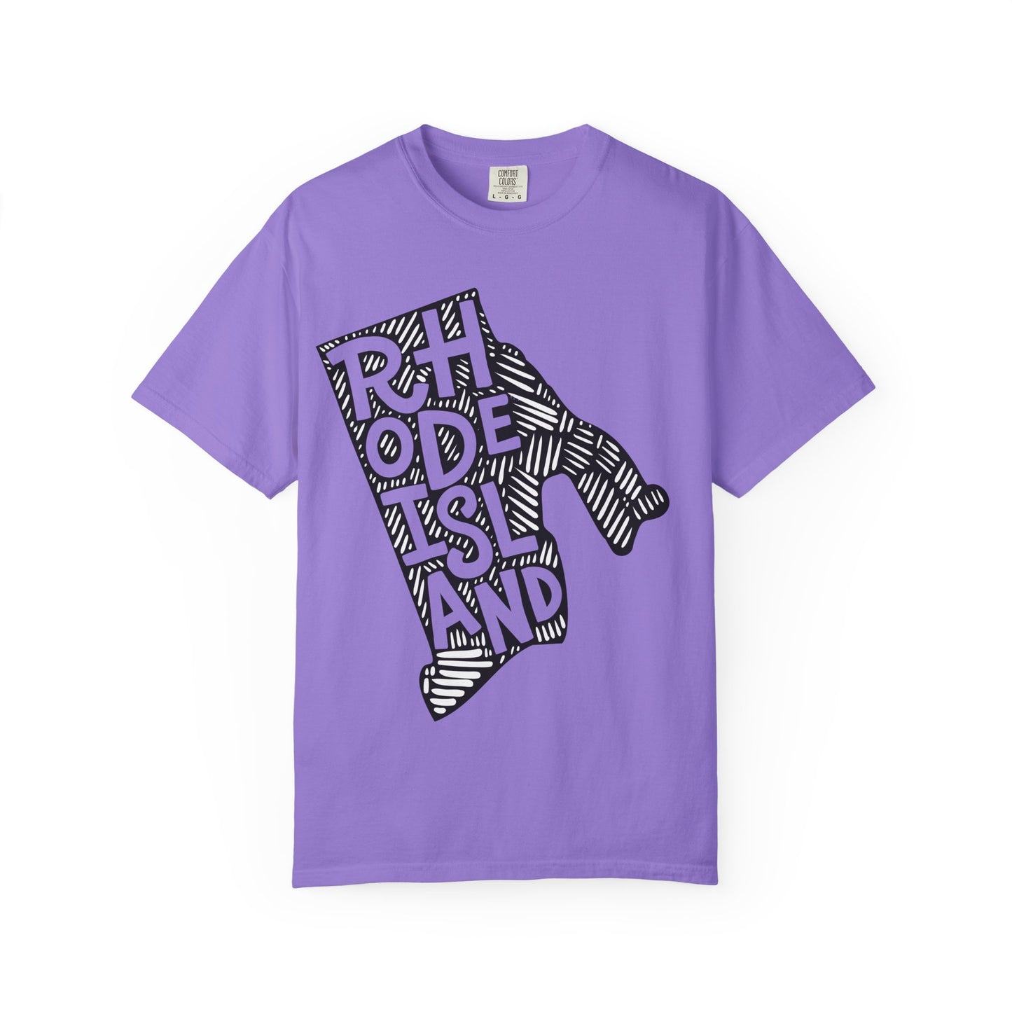 Rhode Island "Woodcut Series" T-Shirt - 14 Colors in 7 Sizes Available!