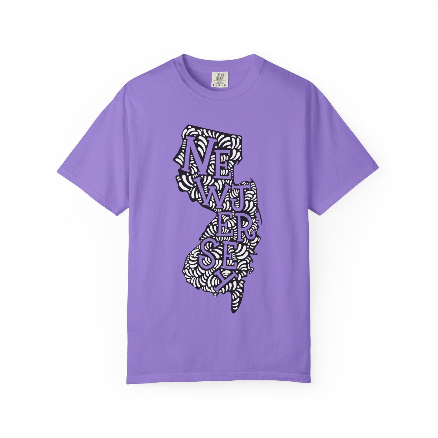 New Jersey "Woodcut Series" T-Shirt - 14 Colors in 7 Sizes Available!