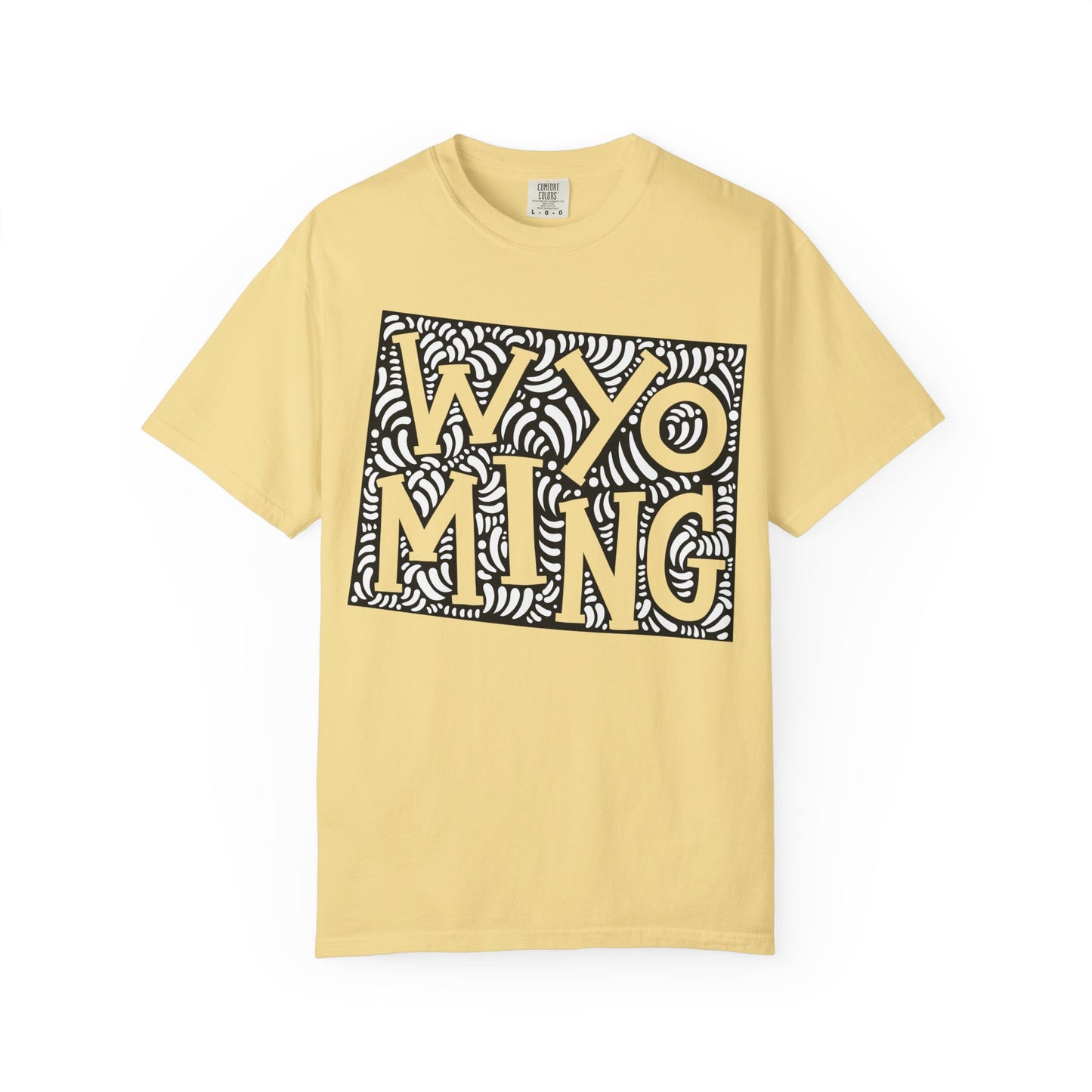 Wyoming "Woodcut Series" T-Shirt - 14 Colors in 7 Sizes Available!