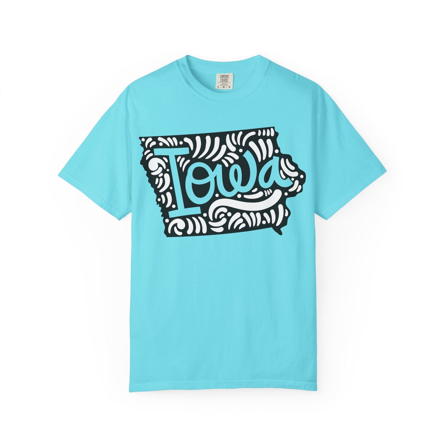 Iowa "Woodcut Series" T-Shirt - 14 Colors in 7 Sizes Available!