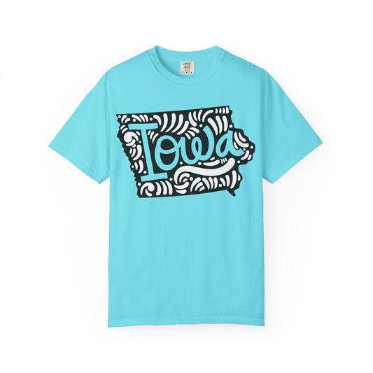Iowa "Woodcut Series" T-Shirt - 14 Colors in 7 Sizes Available!