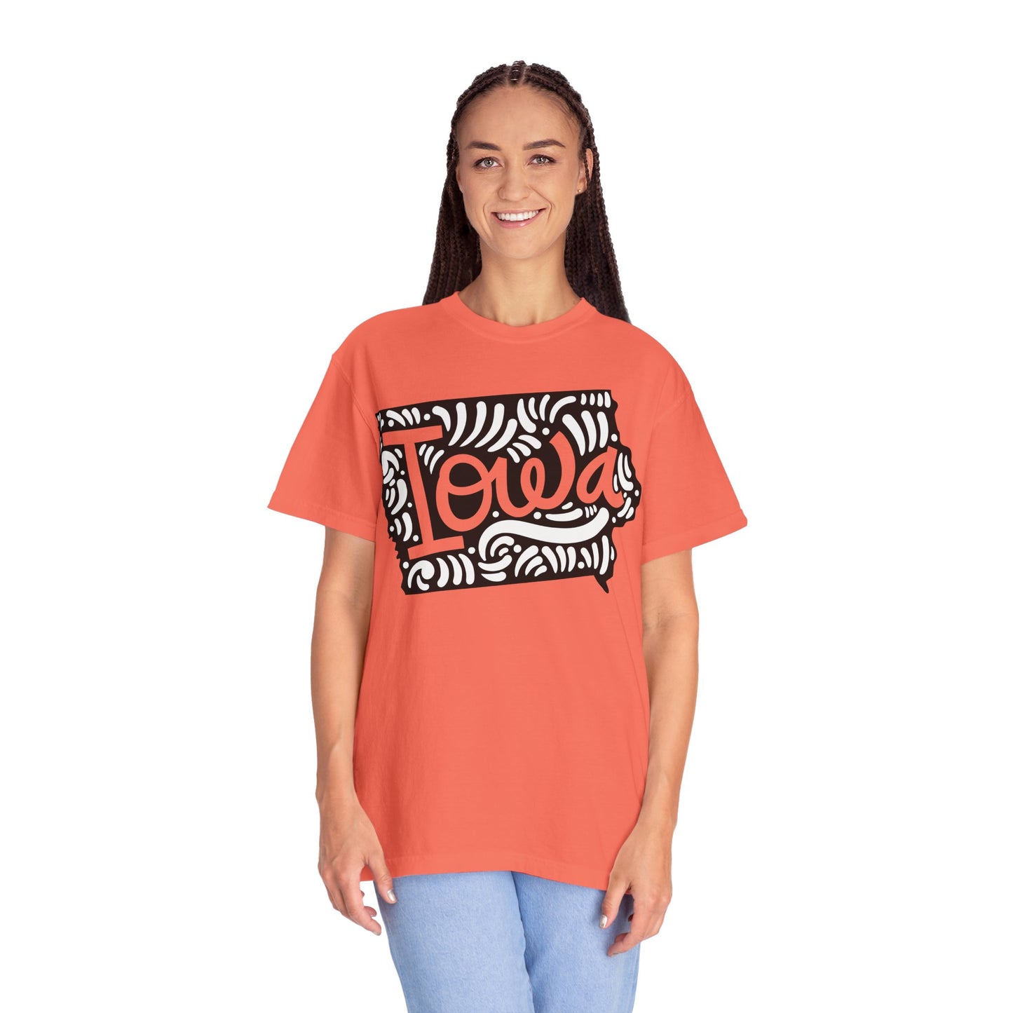 Iowa "Woodcut Series" T-Shirt - 14 Colors in 7 Sizes Available!