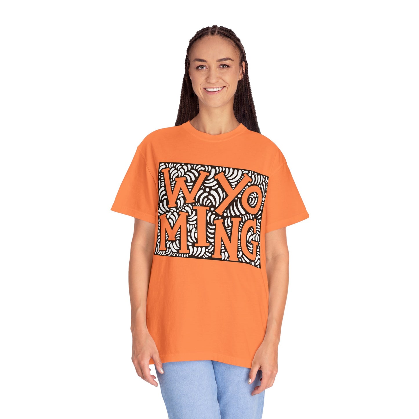 Wyoming "Woodcut Series" T-Shirt - 14 Colors in 7 Sizes Available!