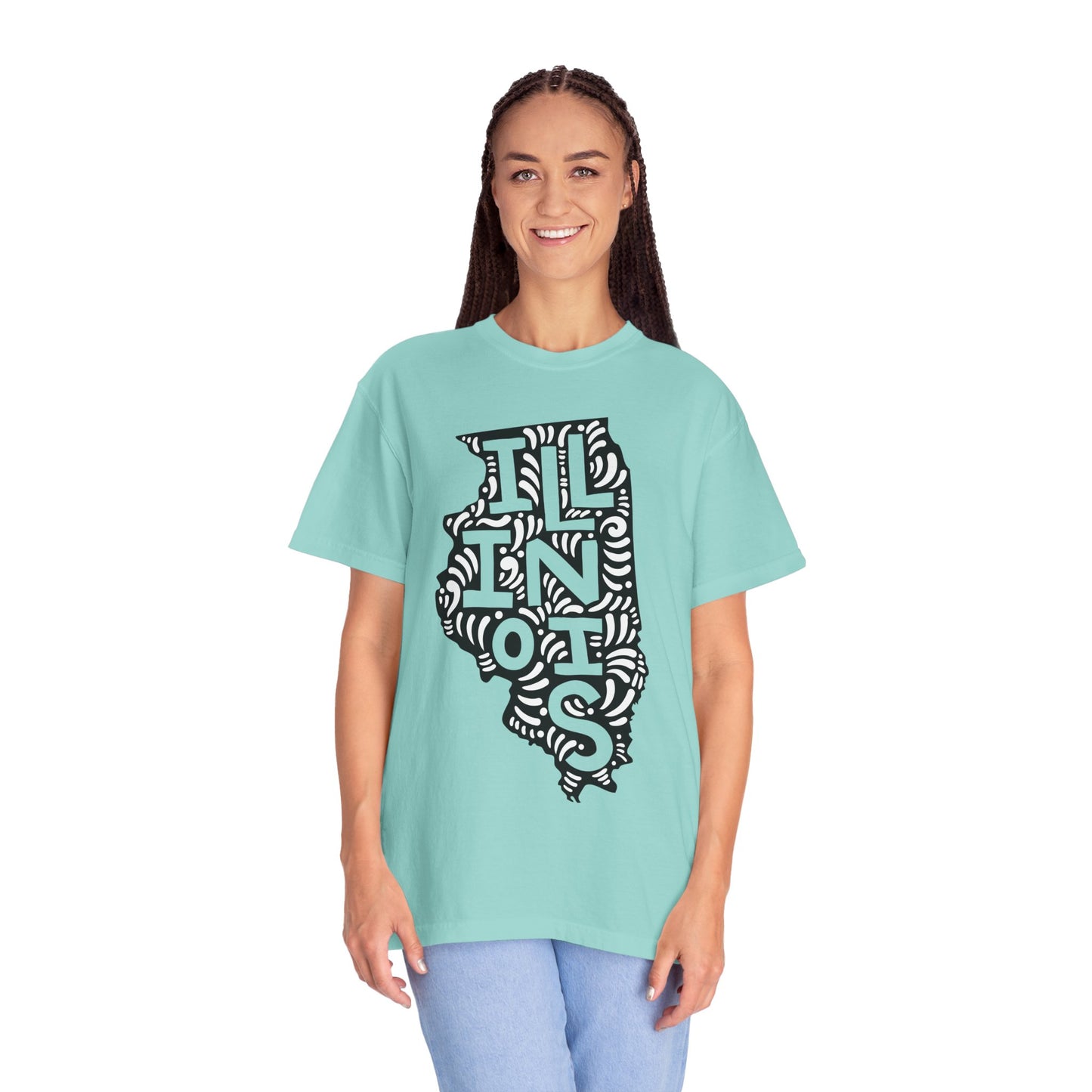 Illinois "Woodcut Series" T-Shirt - 14 Colors in 7 Sizes Available!