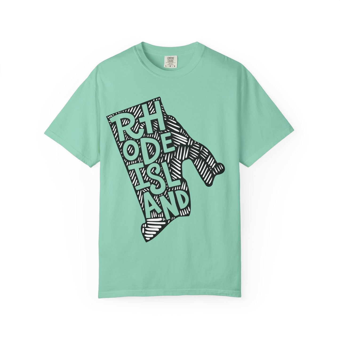 Rhode Island "Woodcut Series" T-Shirt - 14 Colors in 7 Sizes Available!