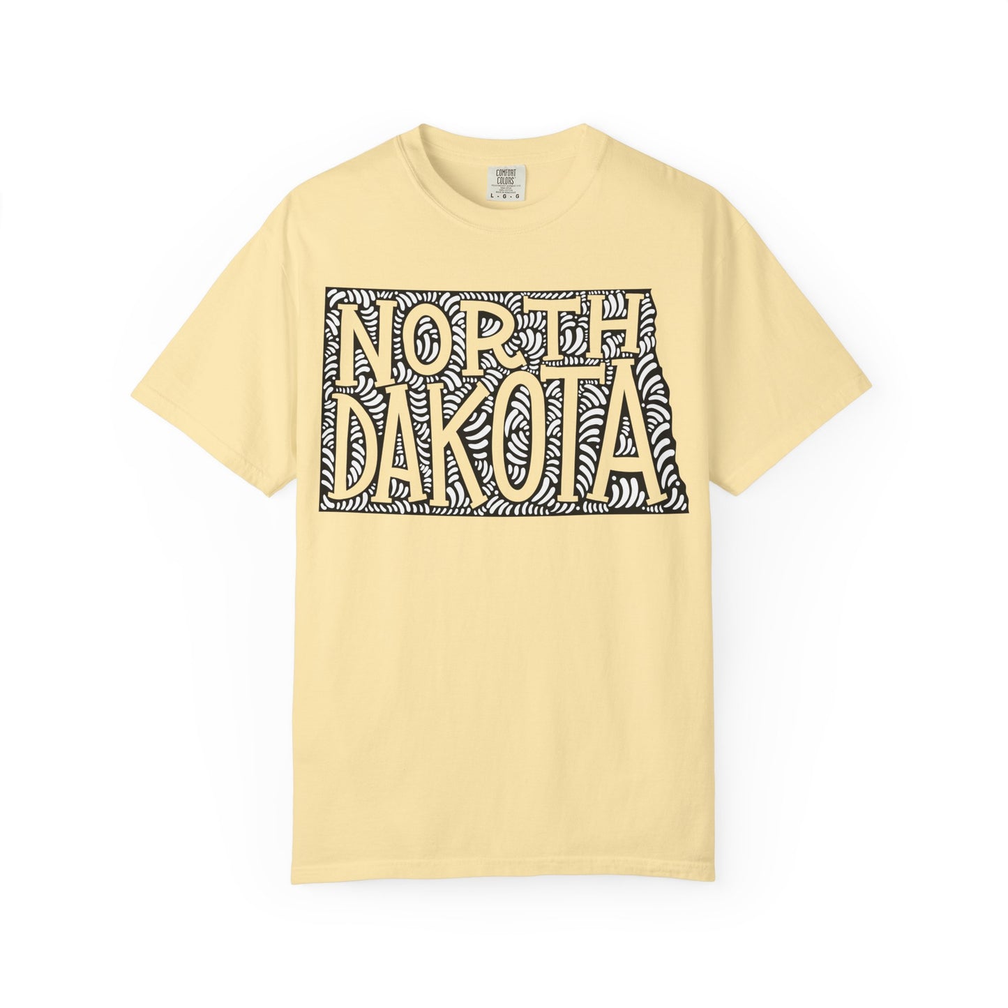North Dakota "Woodcut Series" T-Shirt - 14 Colors in 7 Sizes Available!