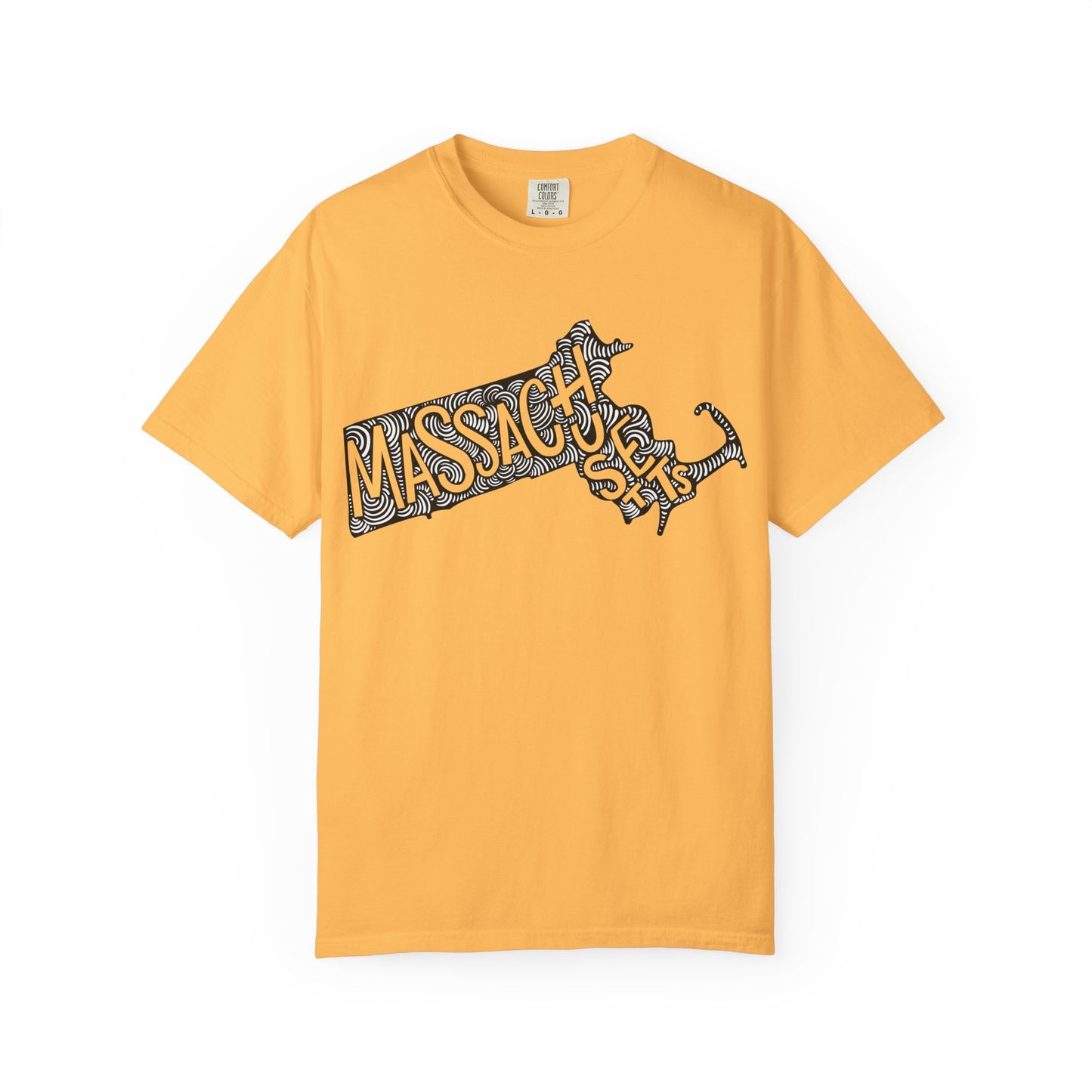 Massachusetts "Woodcut Series" T-Shirt - 14 Colors in 7 Sizes Available!