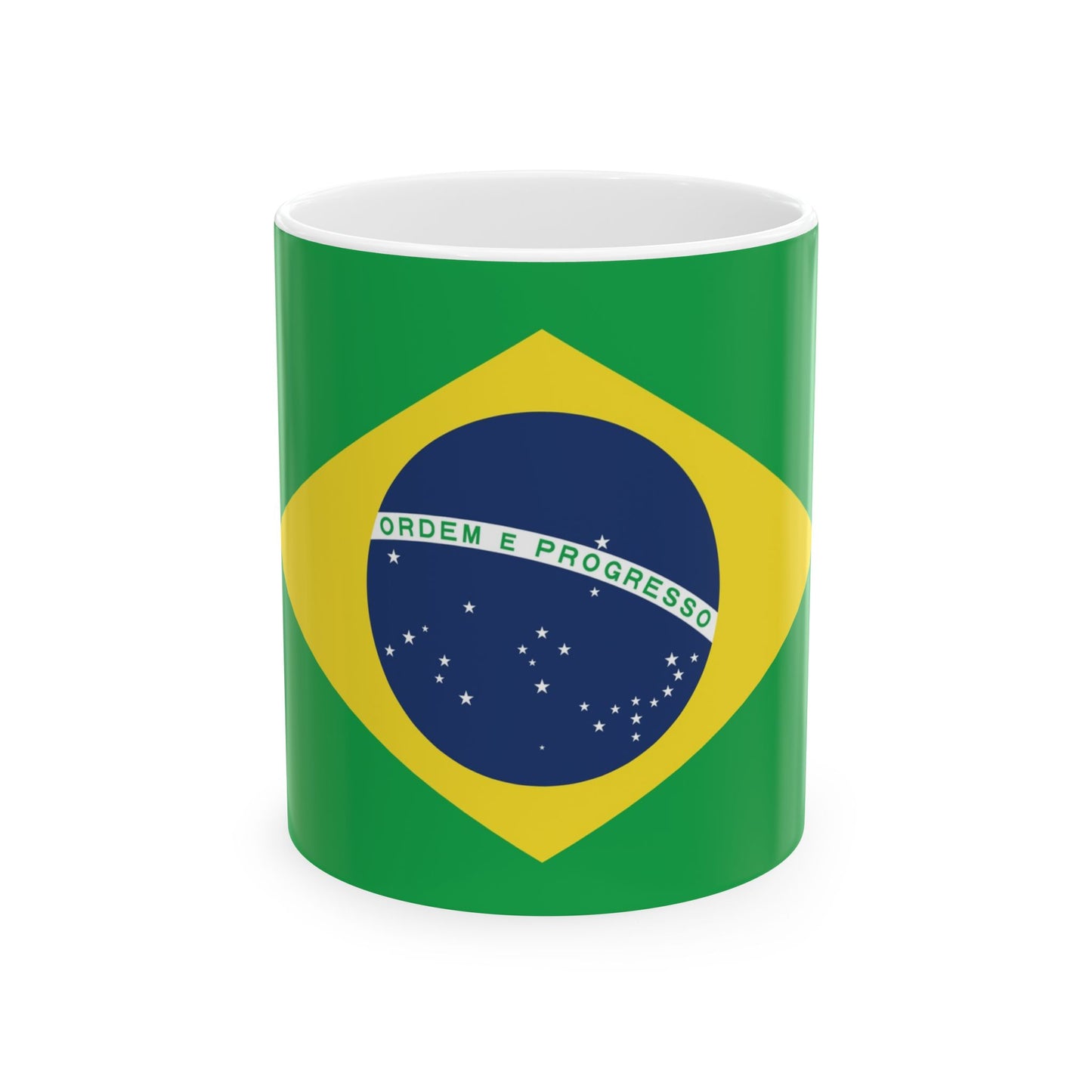 Brazil Flag Ceramic Mug - Available in 11oz & 15oz