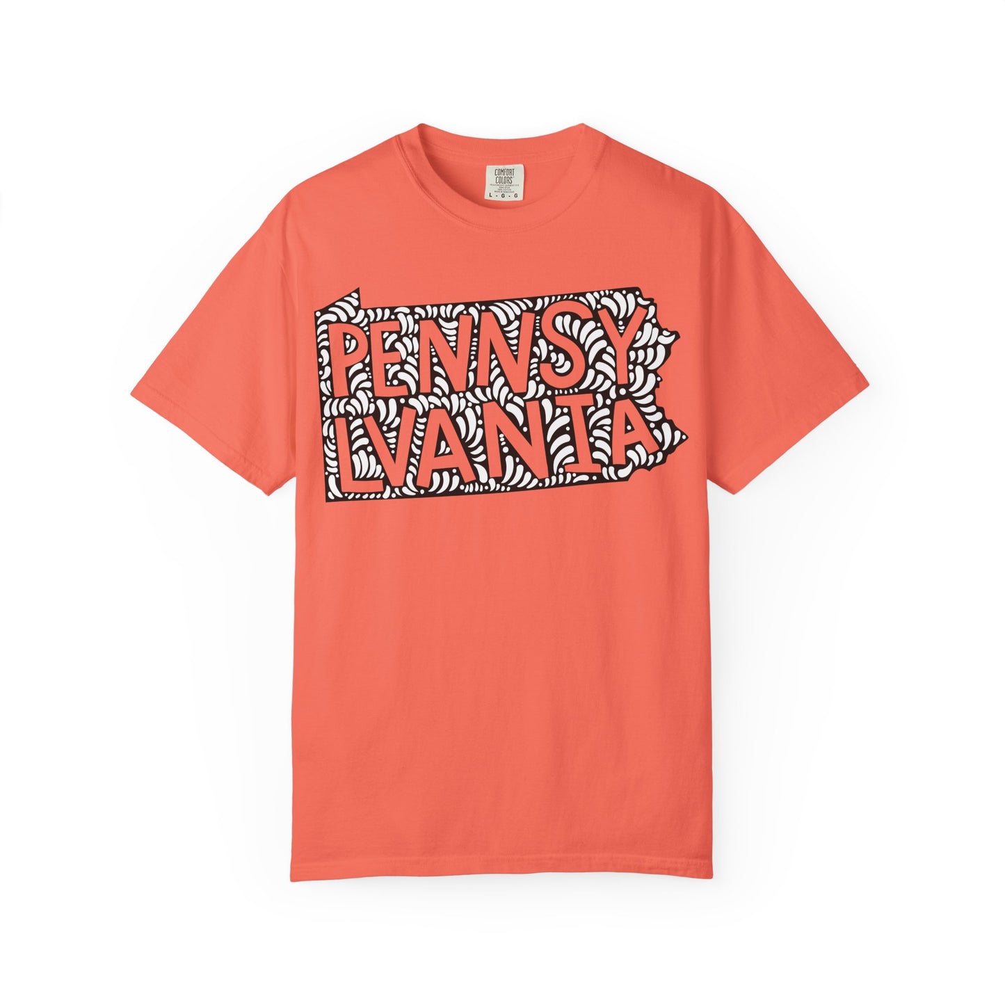 Pennsylvania "Woodcut Series" T-Shirt - 14 Colors in 7 Sizes Available!