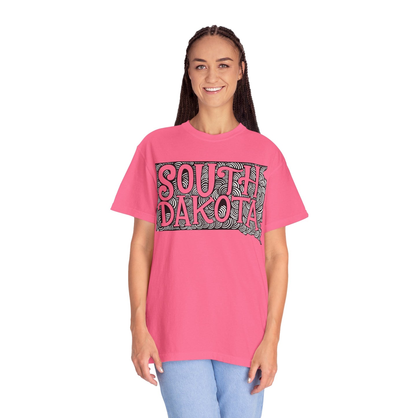 South Dakota "Woodcut Series" T-Shirt - 14 Colors in 7 Sizes Available!