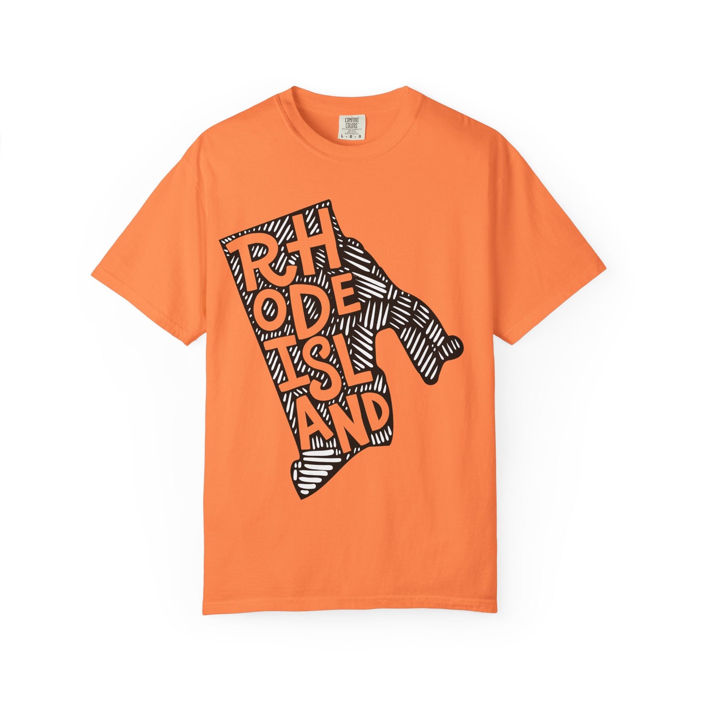 Rhode Island "Woodcut Series" T-Shirt - 14 Colors in 7 Sizes Available!
