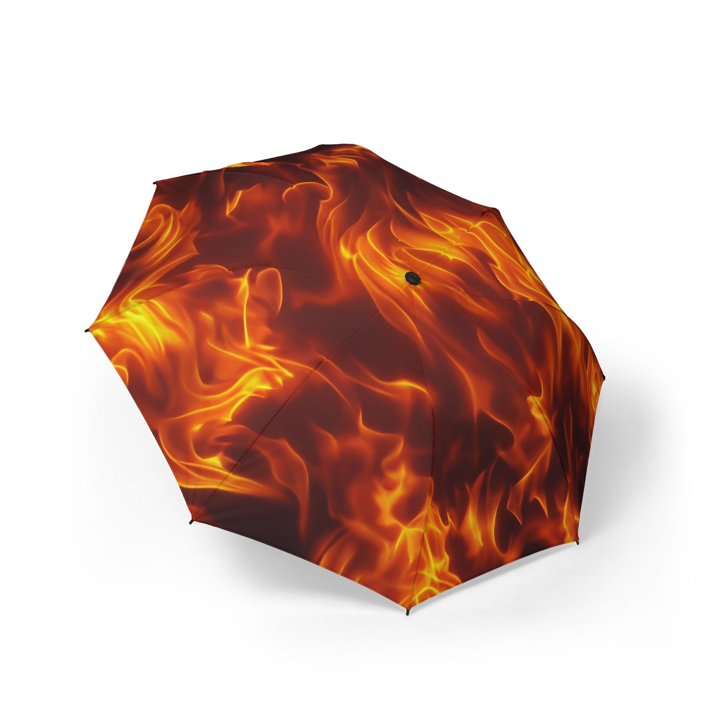 Flames Fire Pattern Print 48" Semi-Automatic Foldable Umbrella