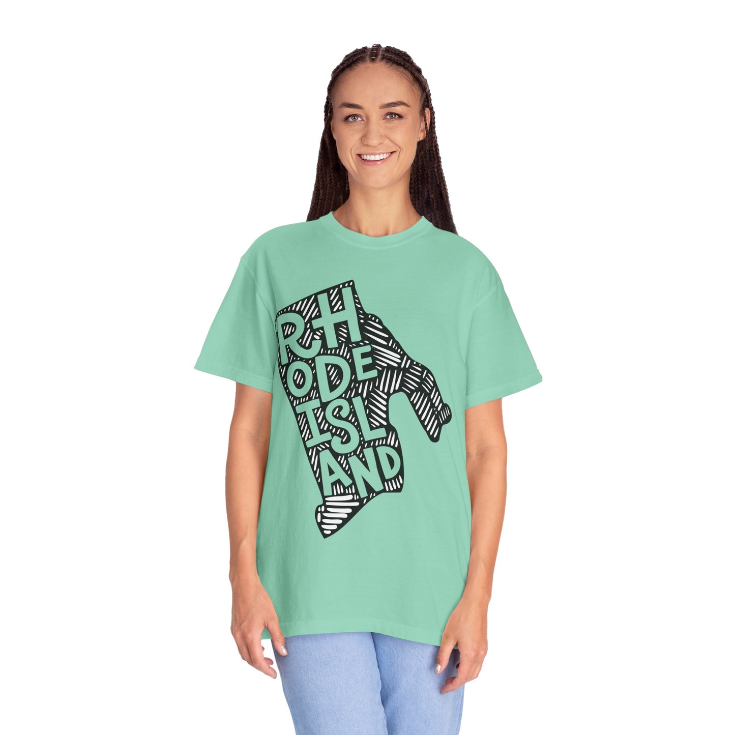 Rhode Island "Woodcut Series" T-Shirt - 14 Colors in 7 Sizes Available!