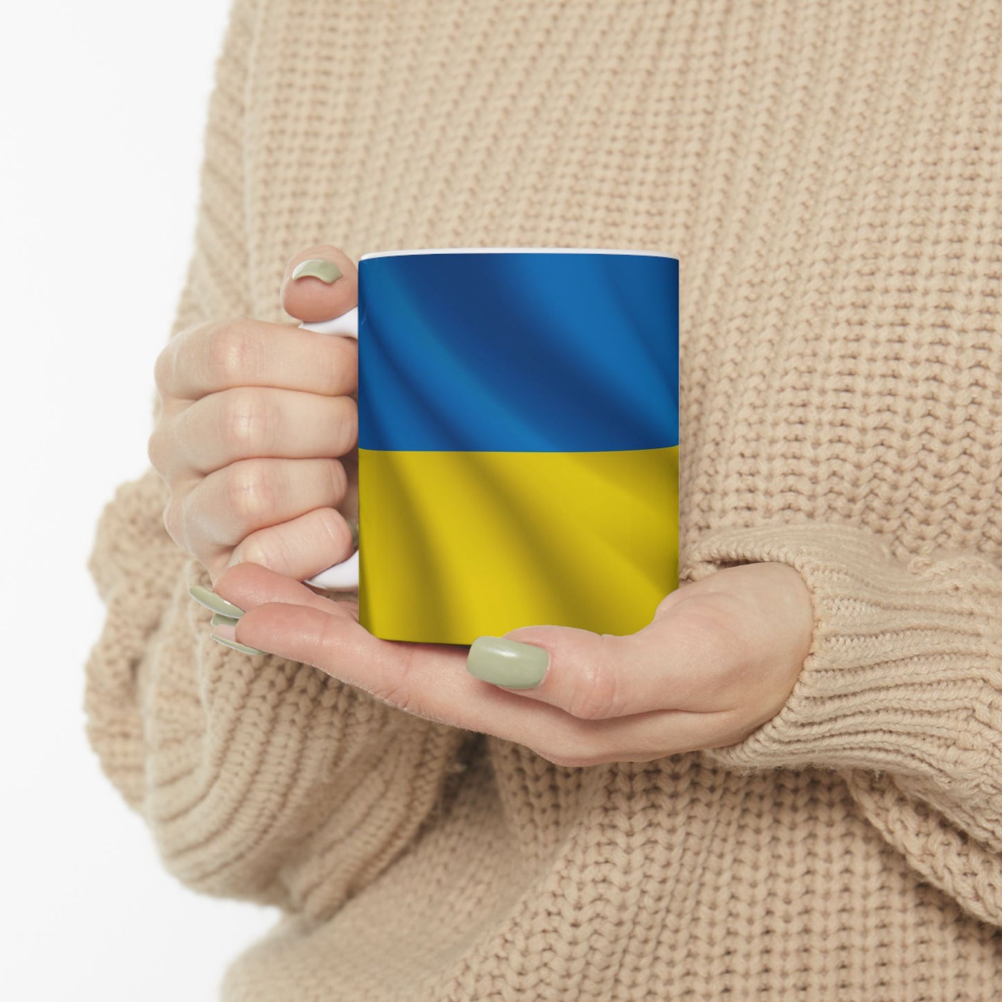 Ukraine Waving Flag Ceramic Mug - Available in 11oz & 15oz
