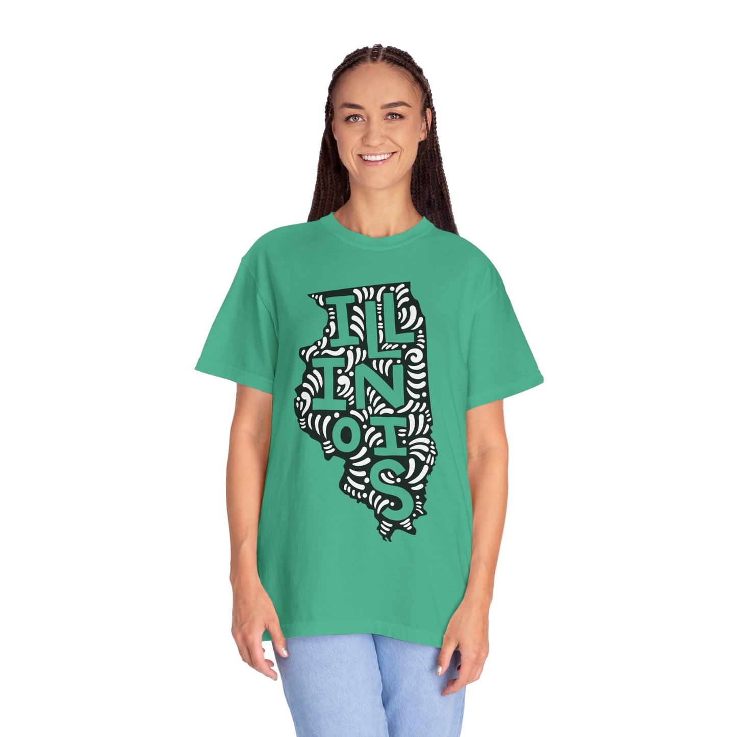 Illinois "Woodcut Series" T-Shirt - 14 Colors in 7 Sizes Available!