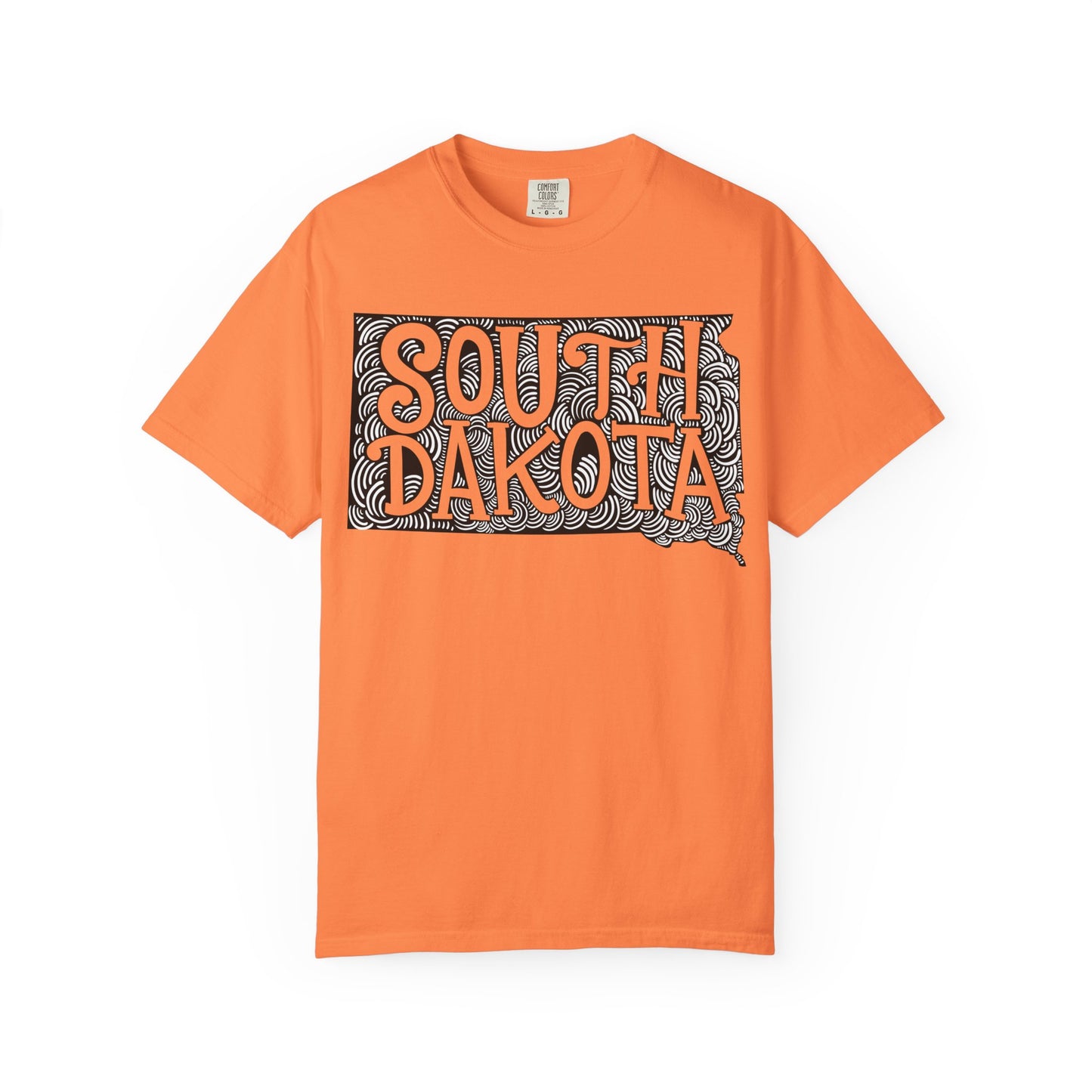 South Dakota "Woodcut Series" T-Shirt - 14 Colors in 7 Sizes Available!