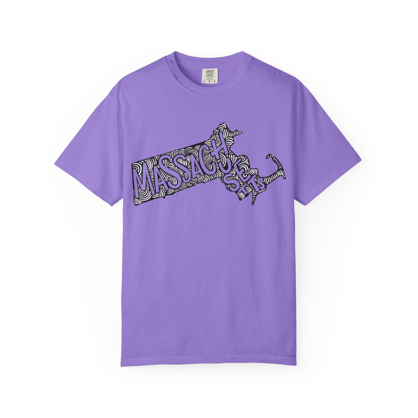 Massachusetts "Woodcut Series" T-Shirt - 14 Colors in 7 Sizes Available!