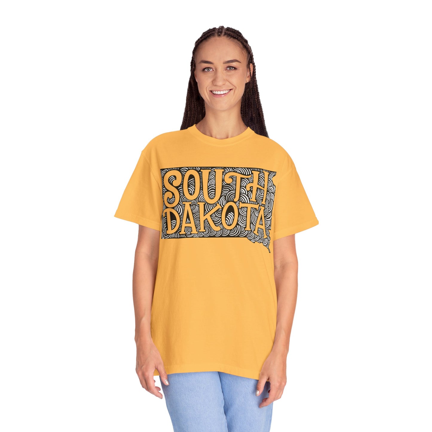 South Dakota "Woodcut Series" T-Shirt - 14 Colors in 7 Sizes Available!