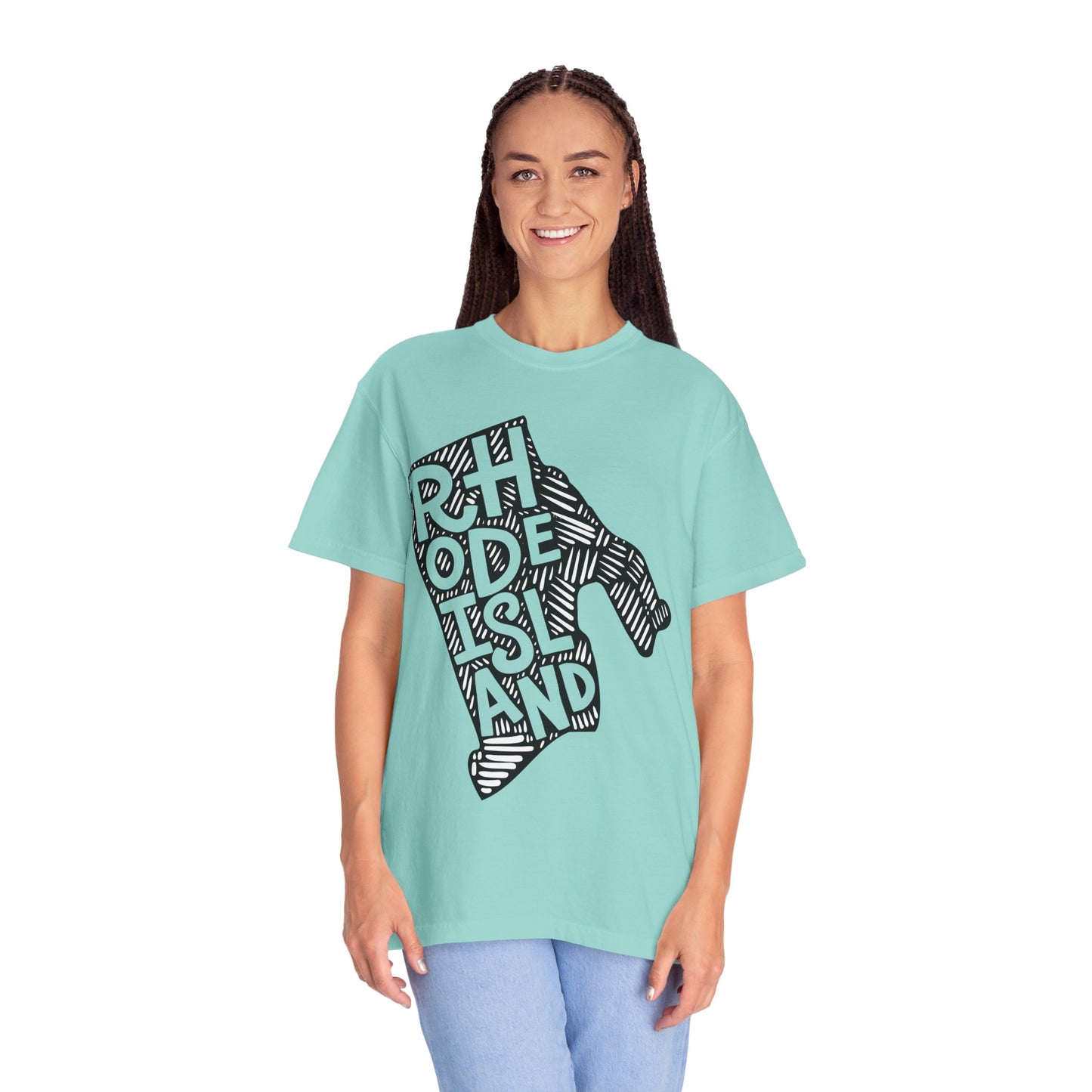Rhode Island "Woodcut Series" T-Shirt - 14 Colors in 7 Sizes Available!