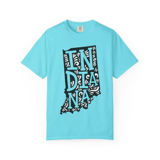 Indiana "Woodcut Series" T-Shirt - 14 Colors in 7 Sizes Available!