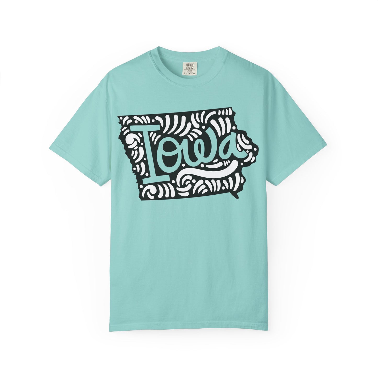 Iowa "Woodcut Series" T-Shirt - 14 Colors in 7 Sizes Available!