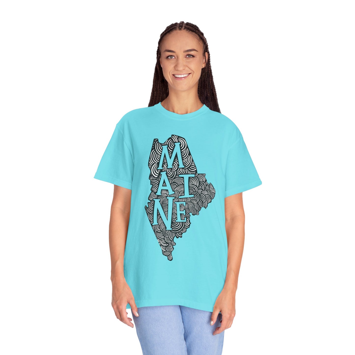 Maine "Woodcut Series" T-Shirt - 14 Colors in 7 Sizes Available!