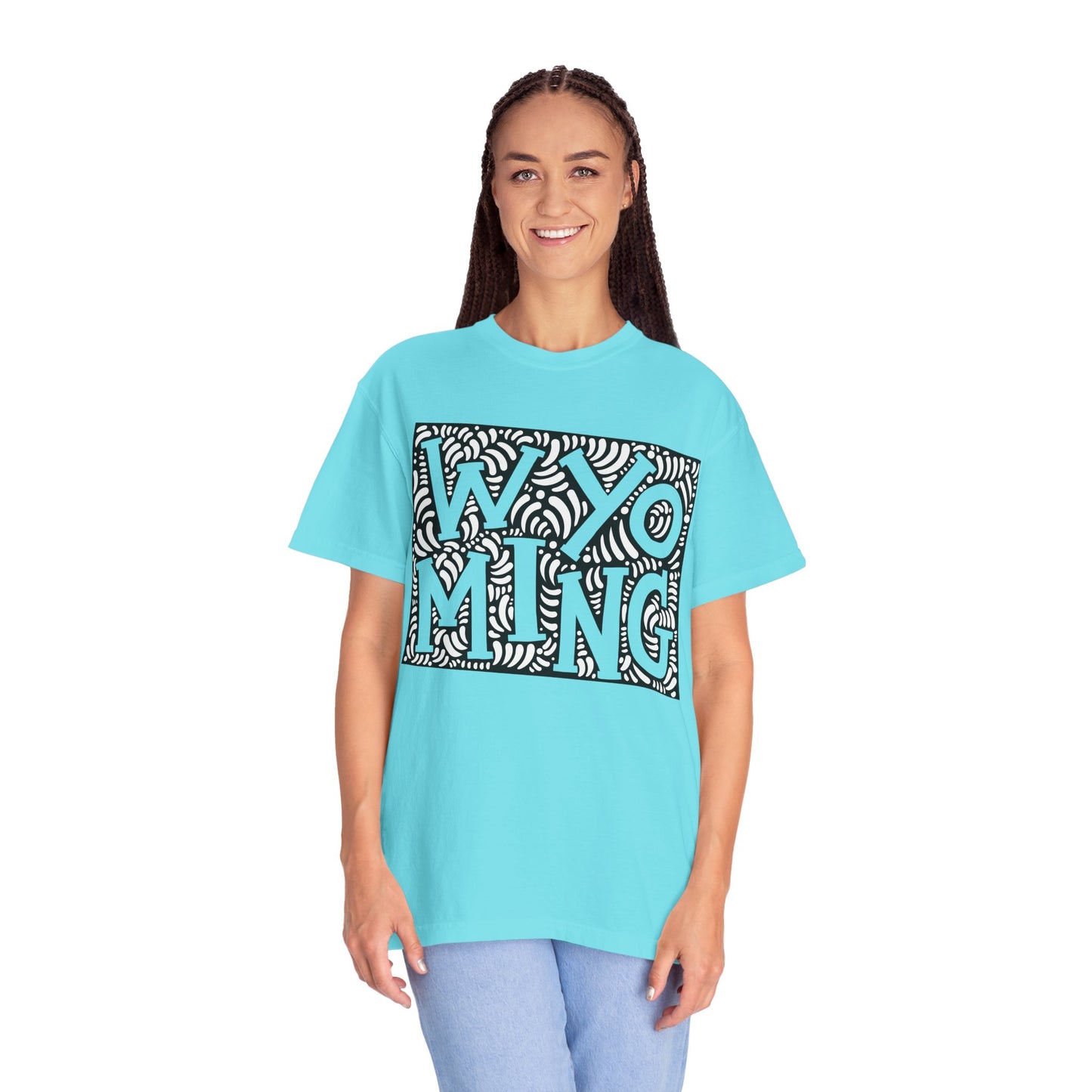 Wyoming "Woodcut Series" T-Shirt - 14 Colors in 7 Sizes Available!