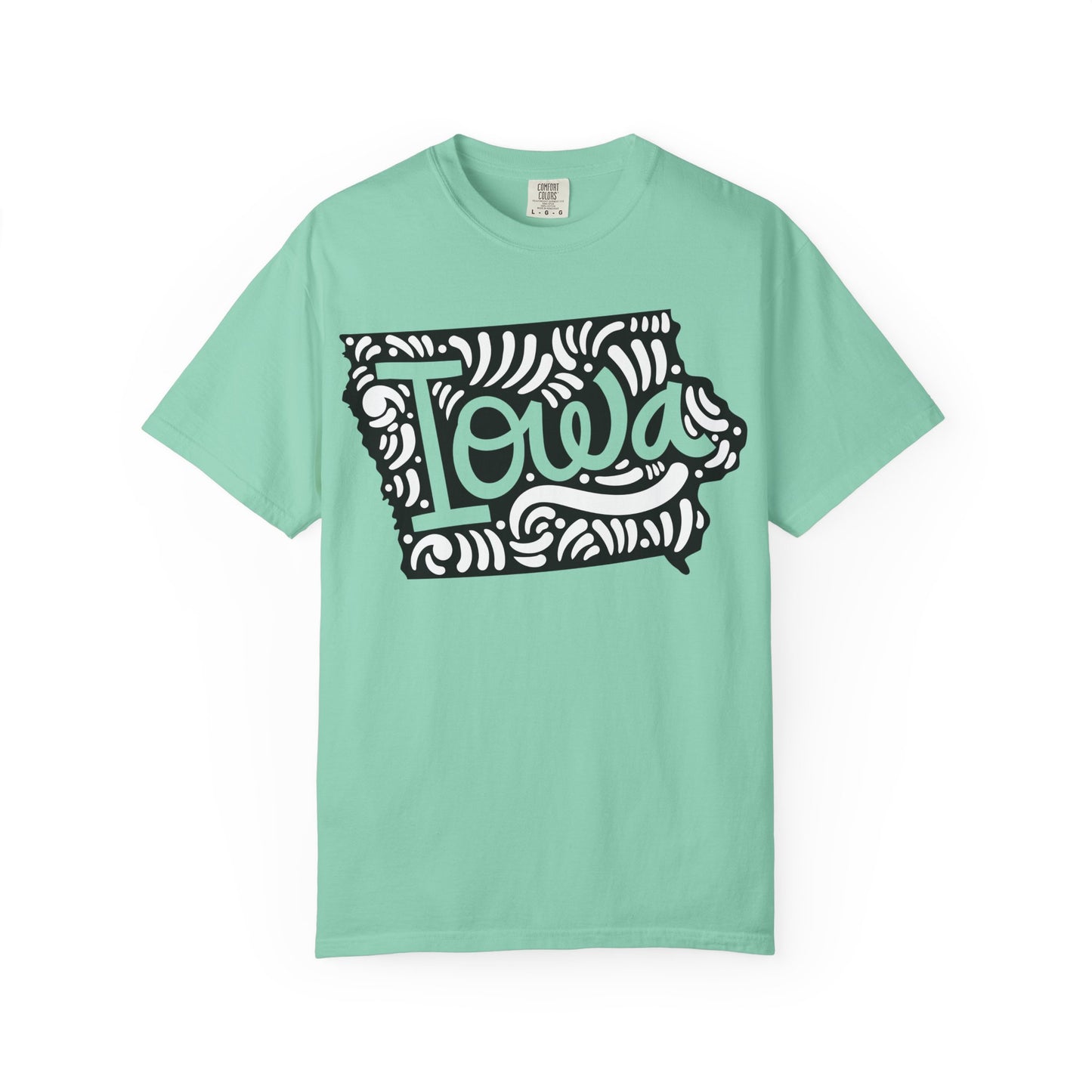 Iowa "Woodcut Series" T-Shirt - 14 Colors in 7 Sizes Available!