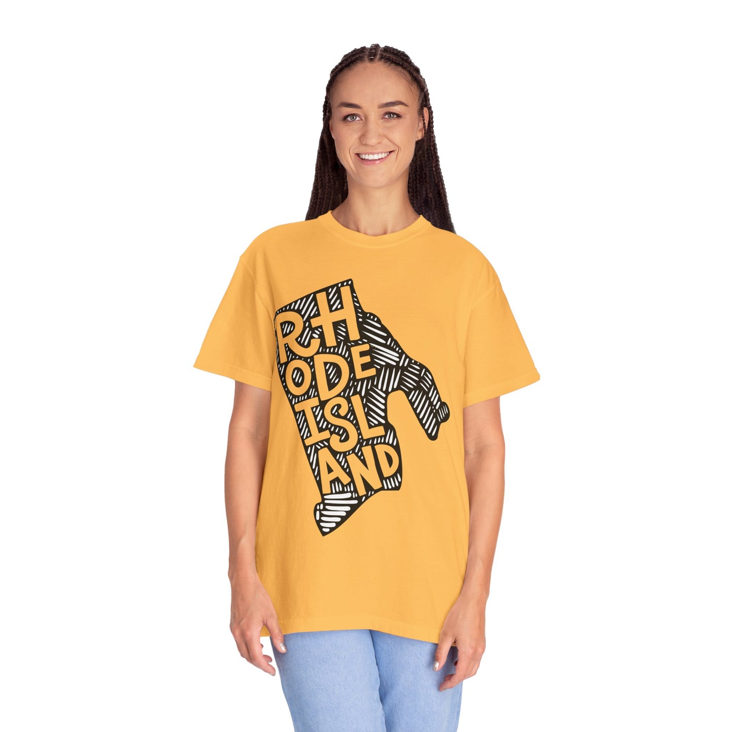 Rhode Island "Woodcut Series" T-Shirt - 14 Colors in 7 Sizes Available!