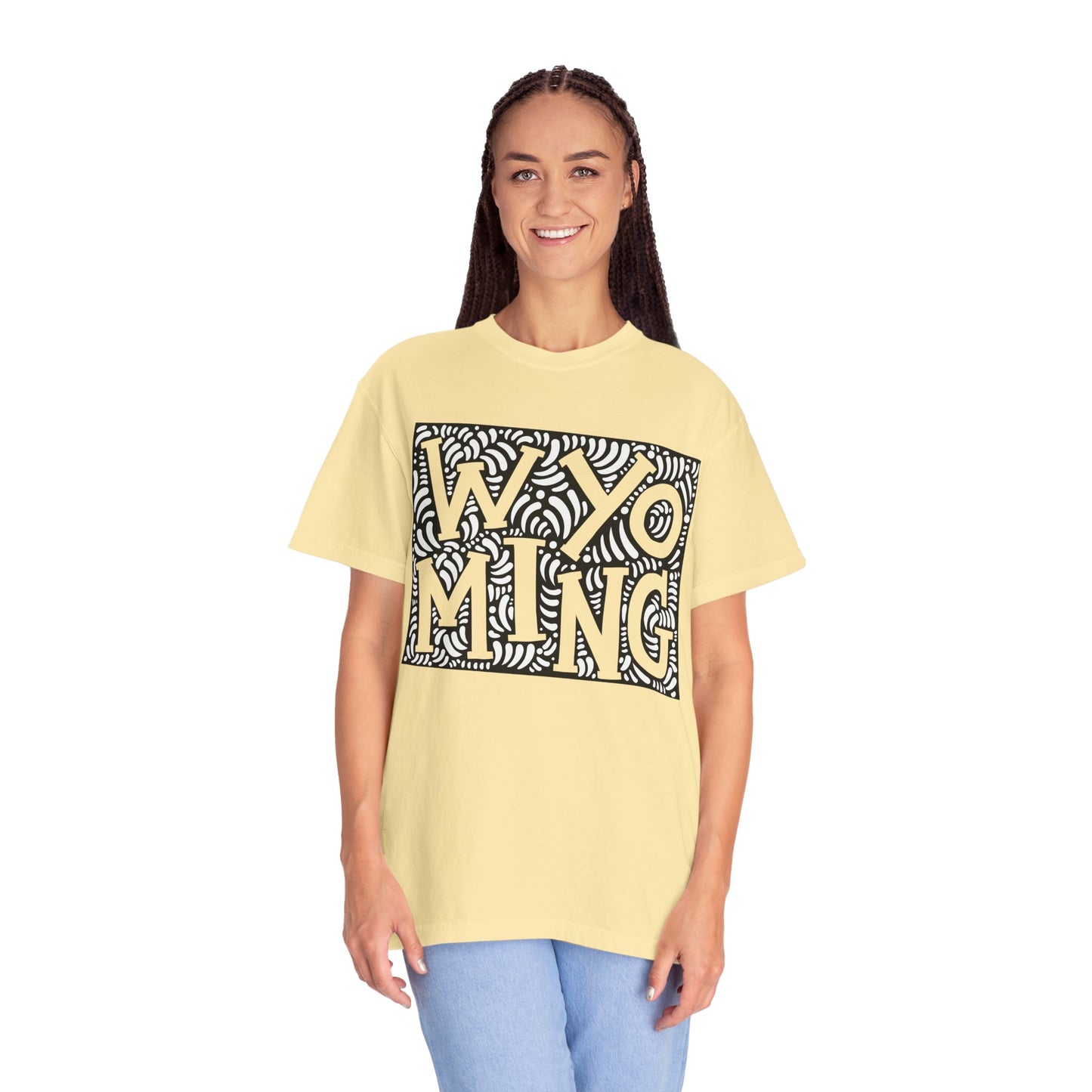 Wyoming "Woodcut Series" T-Shirt - 14 Colors in 7 Sizes Available!