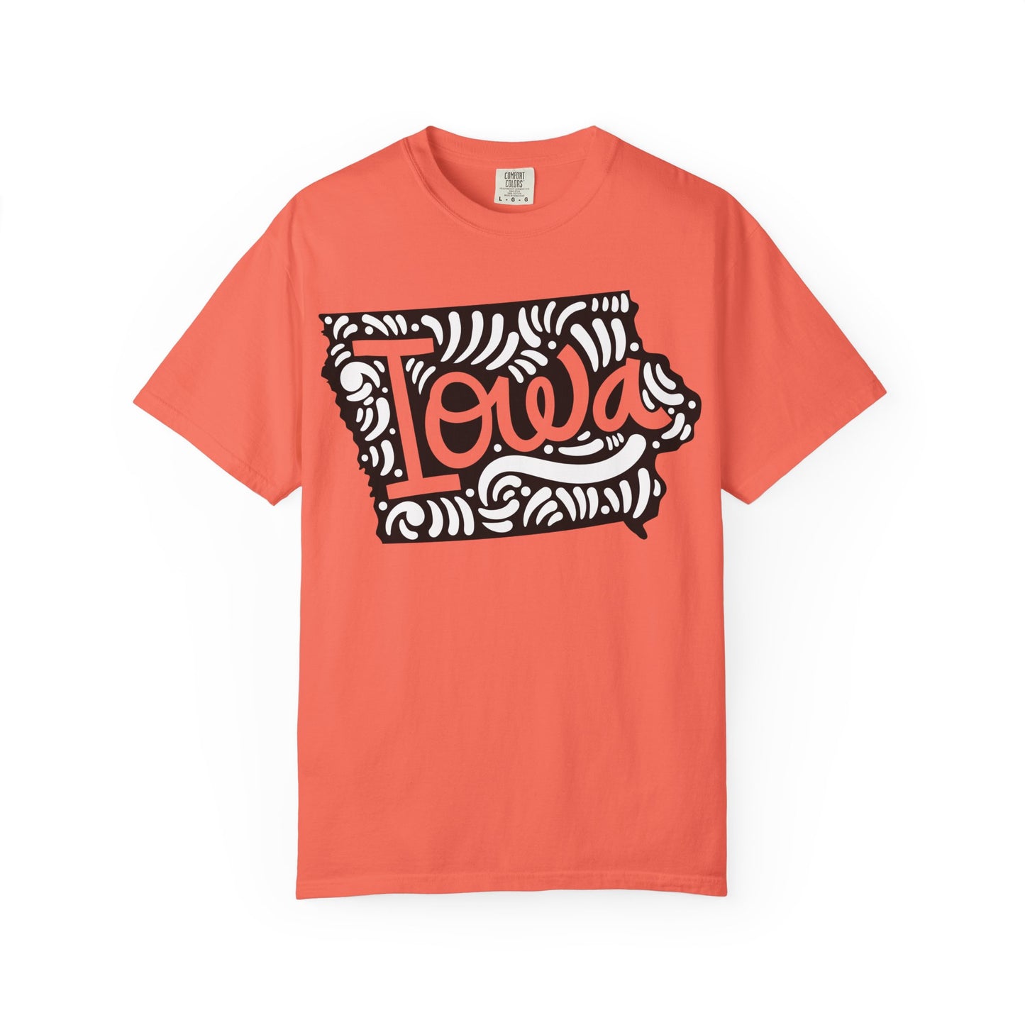 Iowa "Woodcut Series" T-Shirt - 14 Colors in 7 Sizes Available!