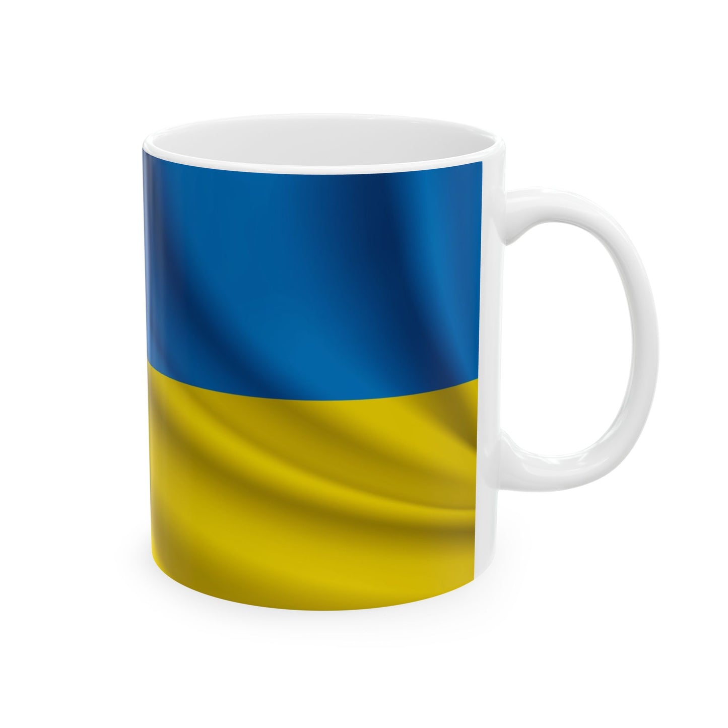 Ukraine Waving Flag Ceramic Mug - Available in 11oz & 15oz