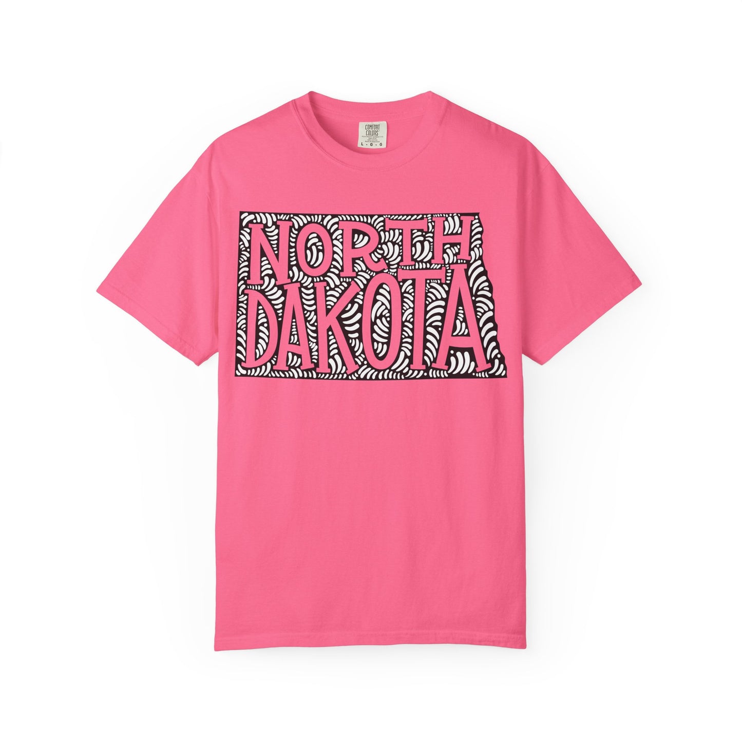 North Dakota "Woodcut Series" T-Shirt - 14 Colors in 7 Sizes Available!