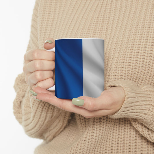 France Waving Flag Ceramic Mug - Available in 11oz & 15oz
