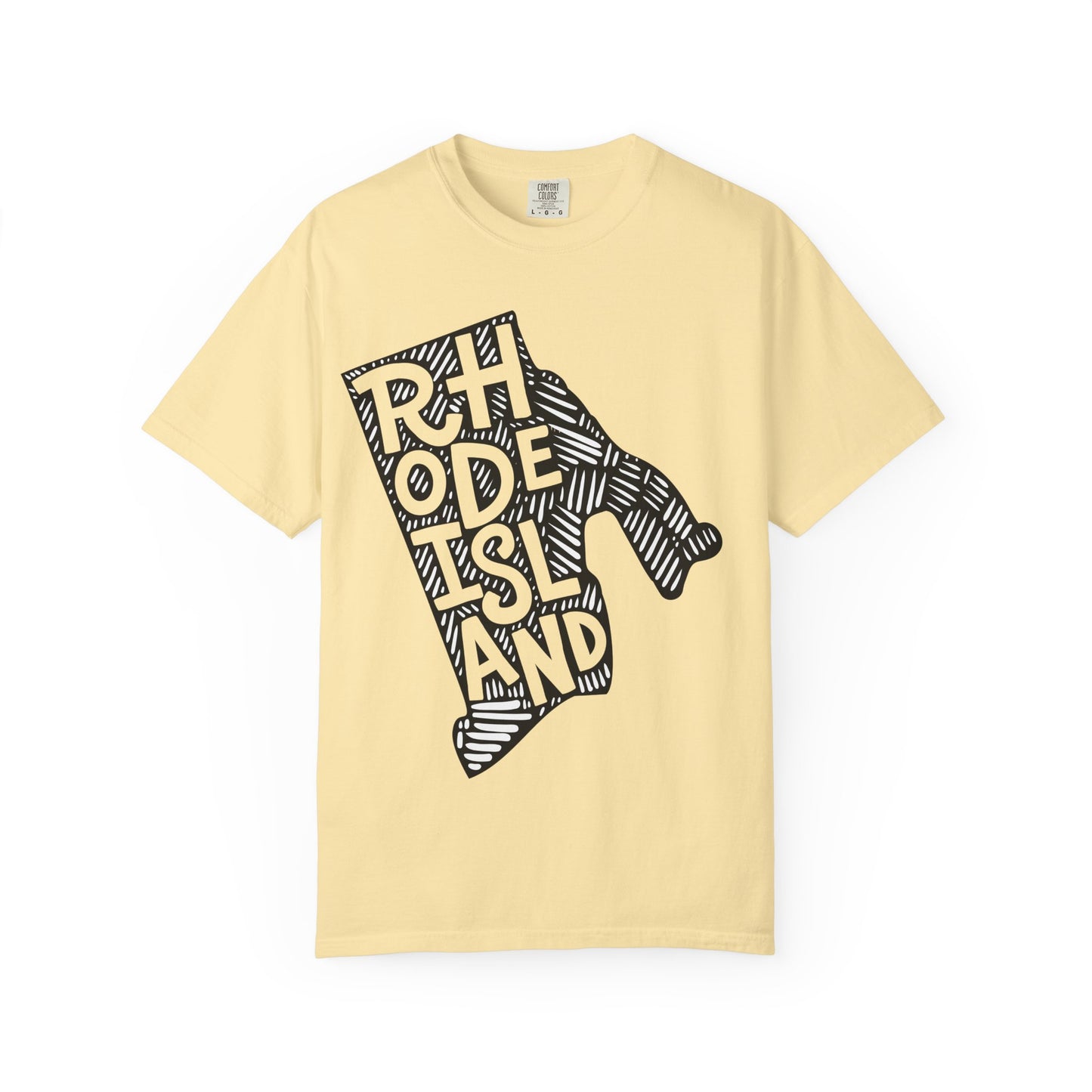 Rhode Island "Woodcut Series" T-Shirt - 14 Colors in 7 Sizes Available!