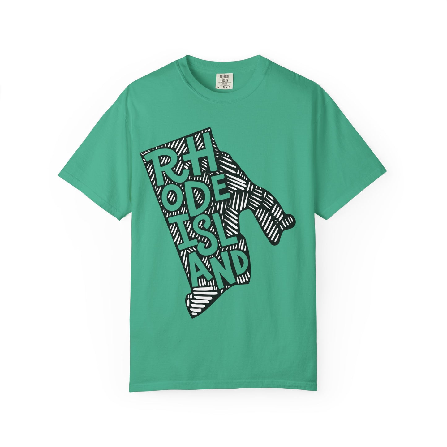 Rhode Island "Woodcut Series" T-Shirt - 14 Colors in 7 Sizes Available!
