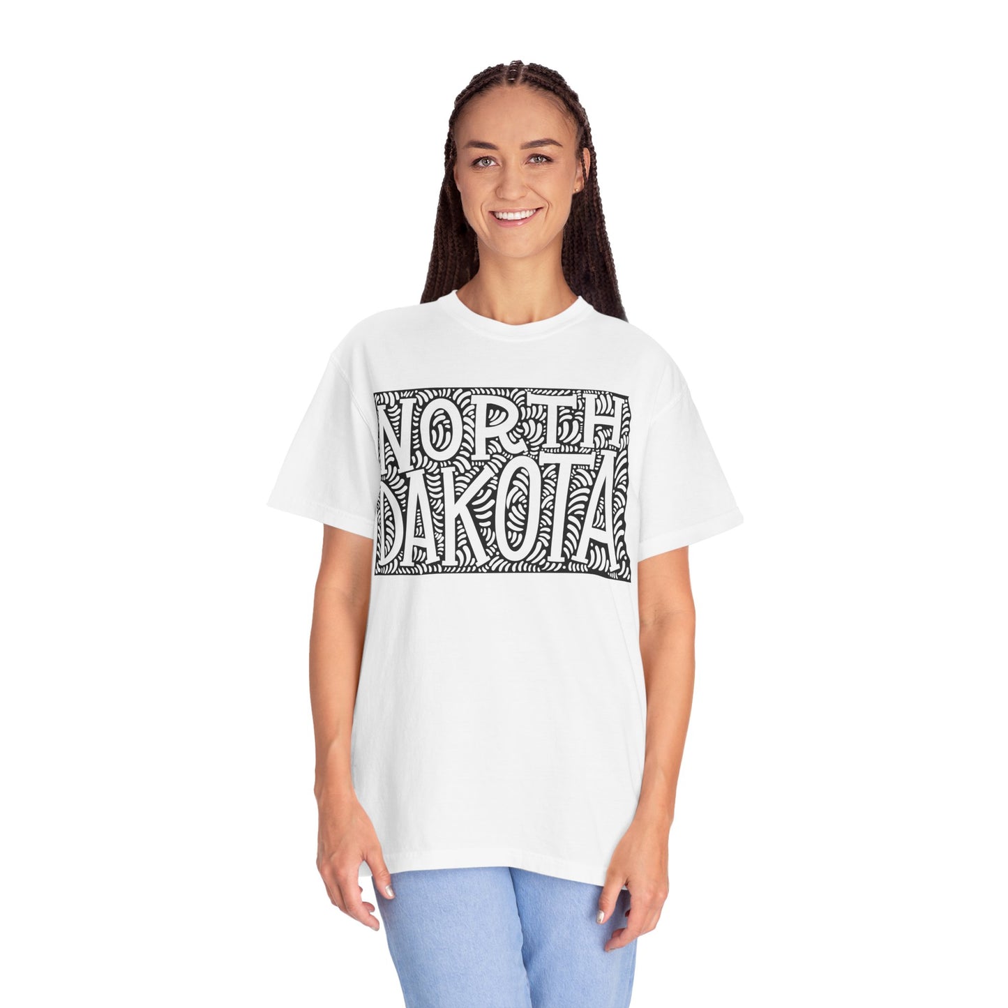 North Dakota "Woodcut Series" T-Shirt - 14 Colors in 7 Sizes Available!