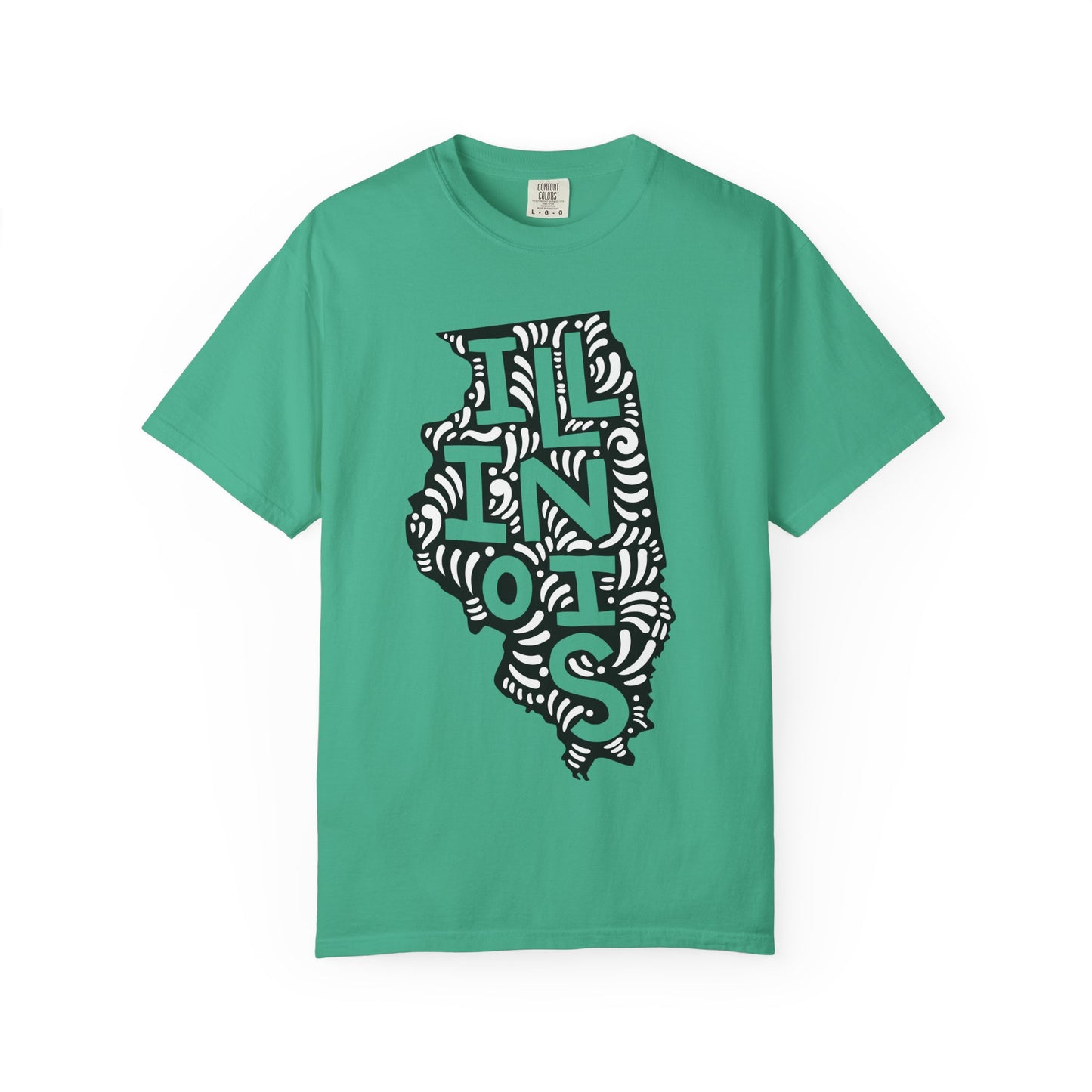 Illinois "Woodcut Series" T-Shirt - 14 Colors in 7 Sizes Available!